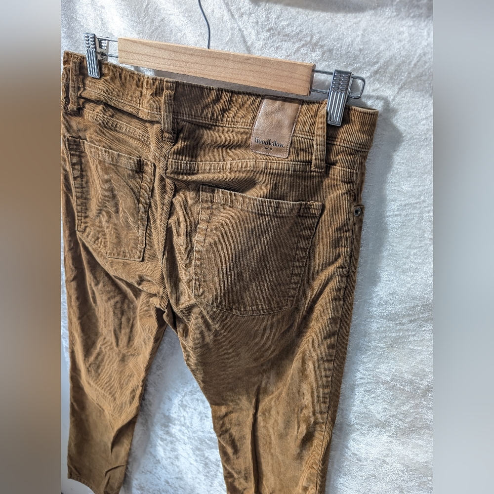 Goodfellow Men's Brown Corduroy Pants Slim Fit 32x32 - Picture 2 of 6